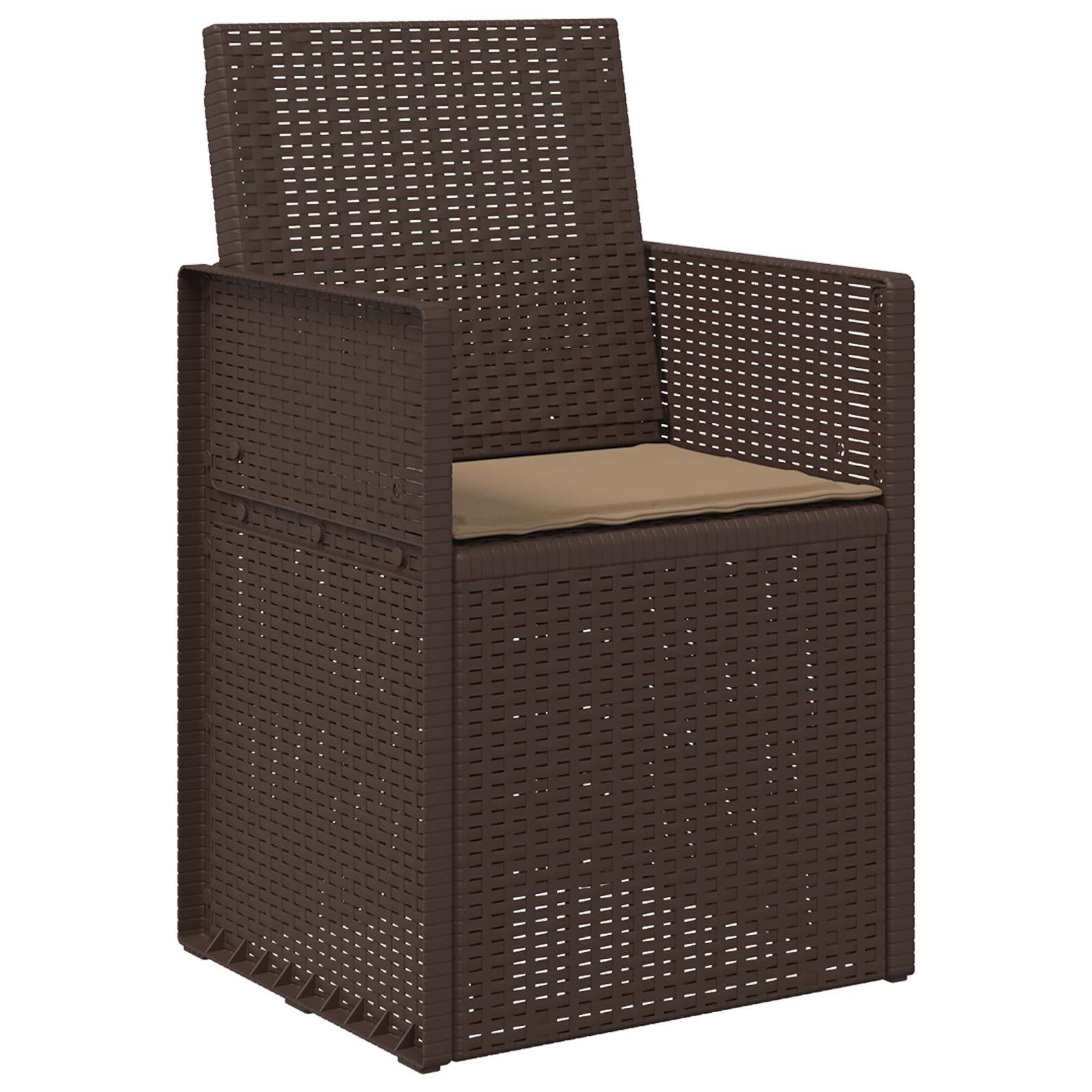 Cuscini per Seduta 2 pcs Tortora 47 x 36 x 2 cm Poliestere | homemem39
