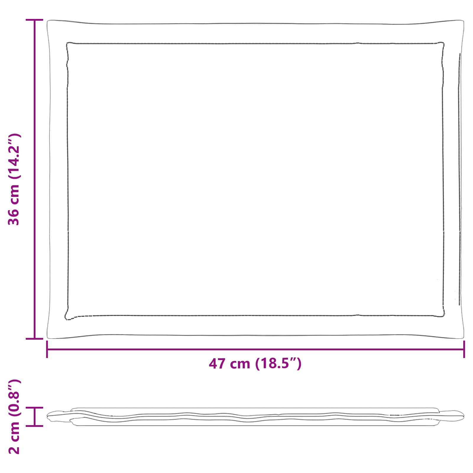 Cuscini per Seduta 4 pcs Crema 47 x 36 x 2 cm Poliestere | homemem39