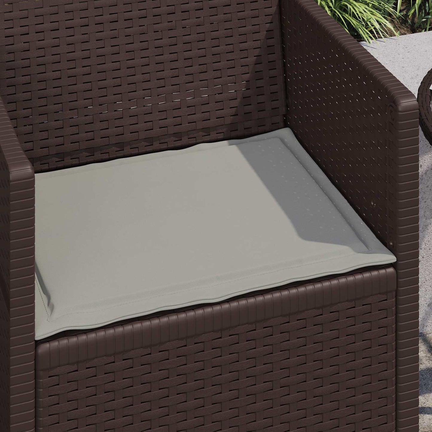 Cuscini per Seduta 4 pcs Grigio Chiaro 47 x 36 x 2 cm | homemem39