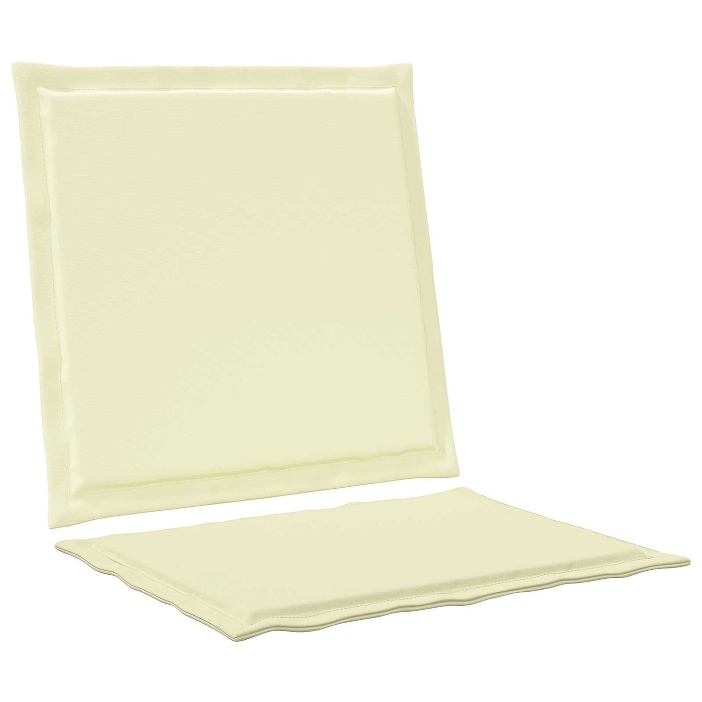 Cuscini per Seduta e Schienale 2 pcs Crema 47 x 45 x 2 cm | homemem39