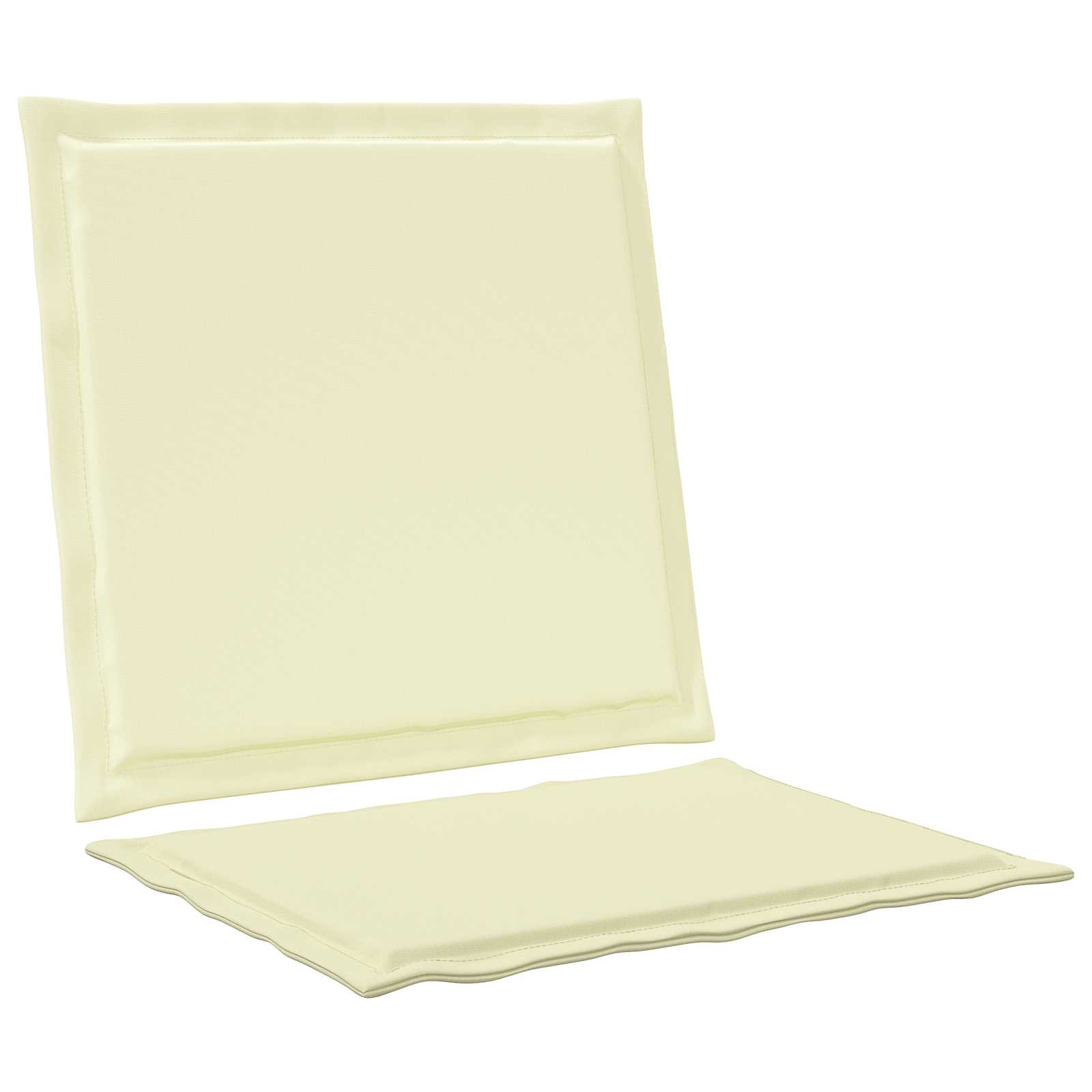 Cuscini per Seduta e Schienale 2 pcs Crema 47 x 45 x 2 cm | homemem39