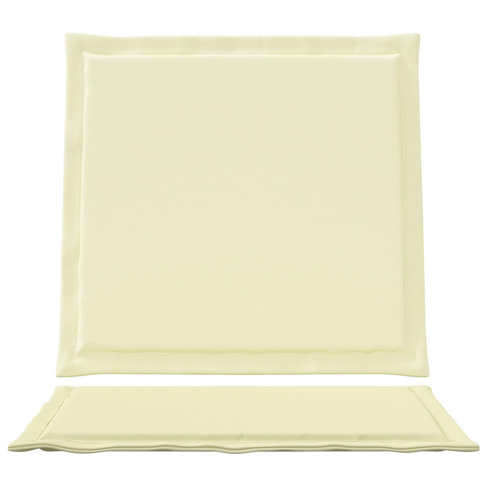 Cuscini per Seduta e Schienale 2 pcs Crema 47 x 45 x 2 cm | homemem39