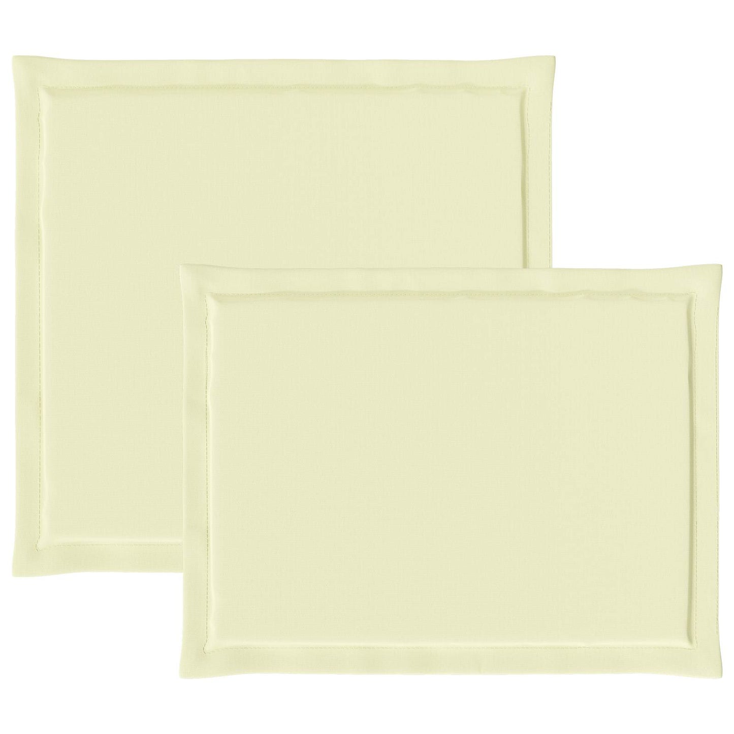 Cuscini per Seduta e Schienale 2 pcs Crema 47 x 45 x 2 cm | homemem39