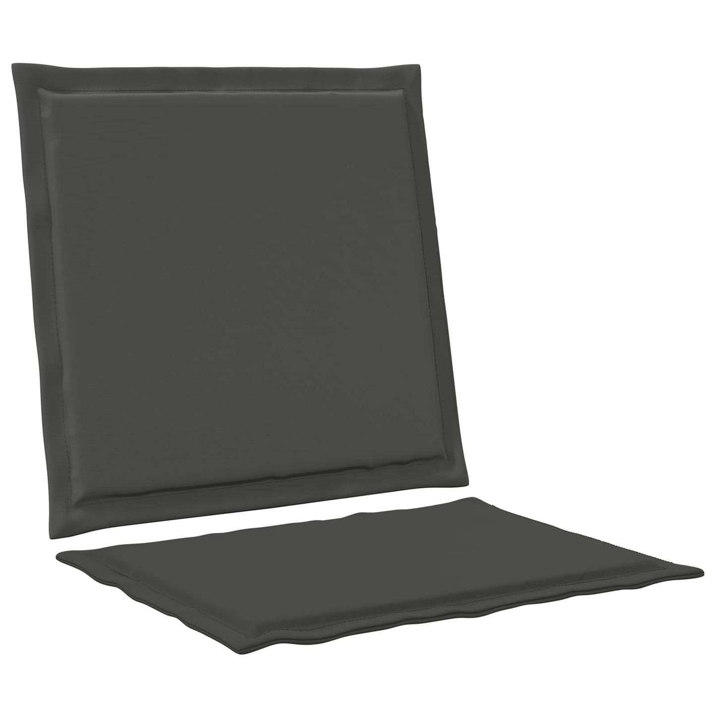 Cuscini per Seduta e Schienale 2 pcs Antracite 47 x 45 x 2 cm | homemem39