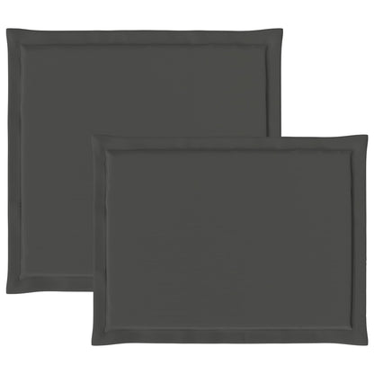 Cuscini per Seduta e Schienale 2 pcs Antracite 47 x 45 x 2 cm | homemem39