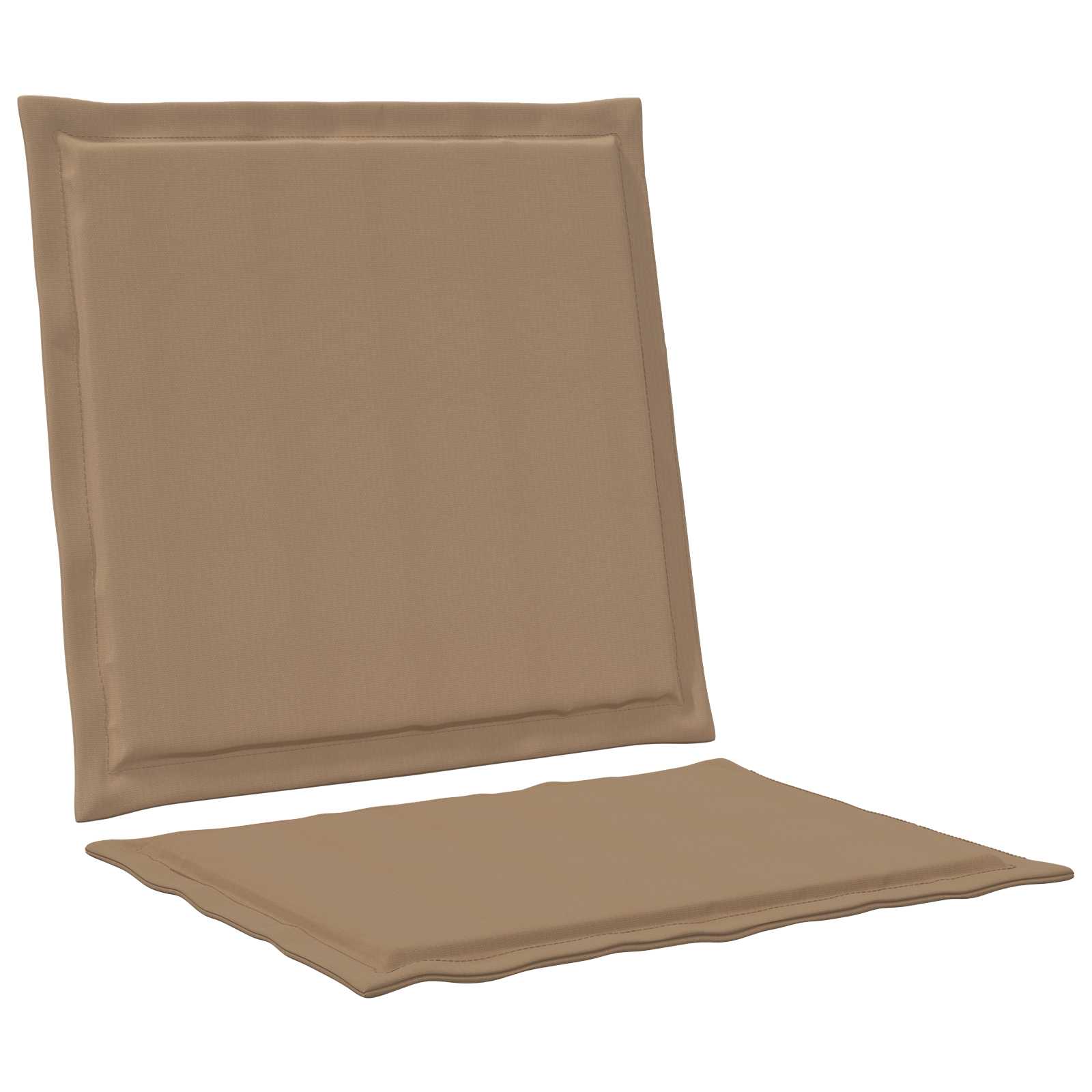 Cuscini per Seduta e Schienale 2 pcs Tortora 47 x 45 x 2 cm | homemem39