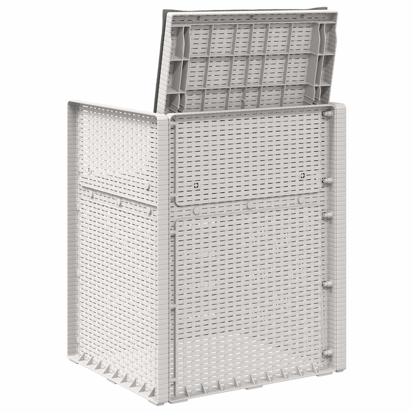 Sedie da pranzo da giardino 2 pcs Bianco e Antracite PP