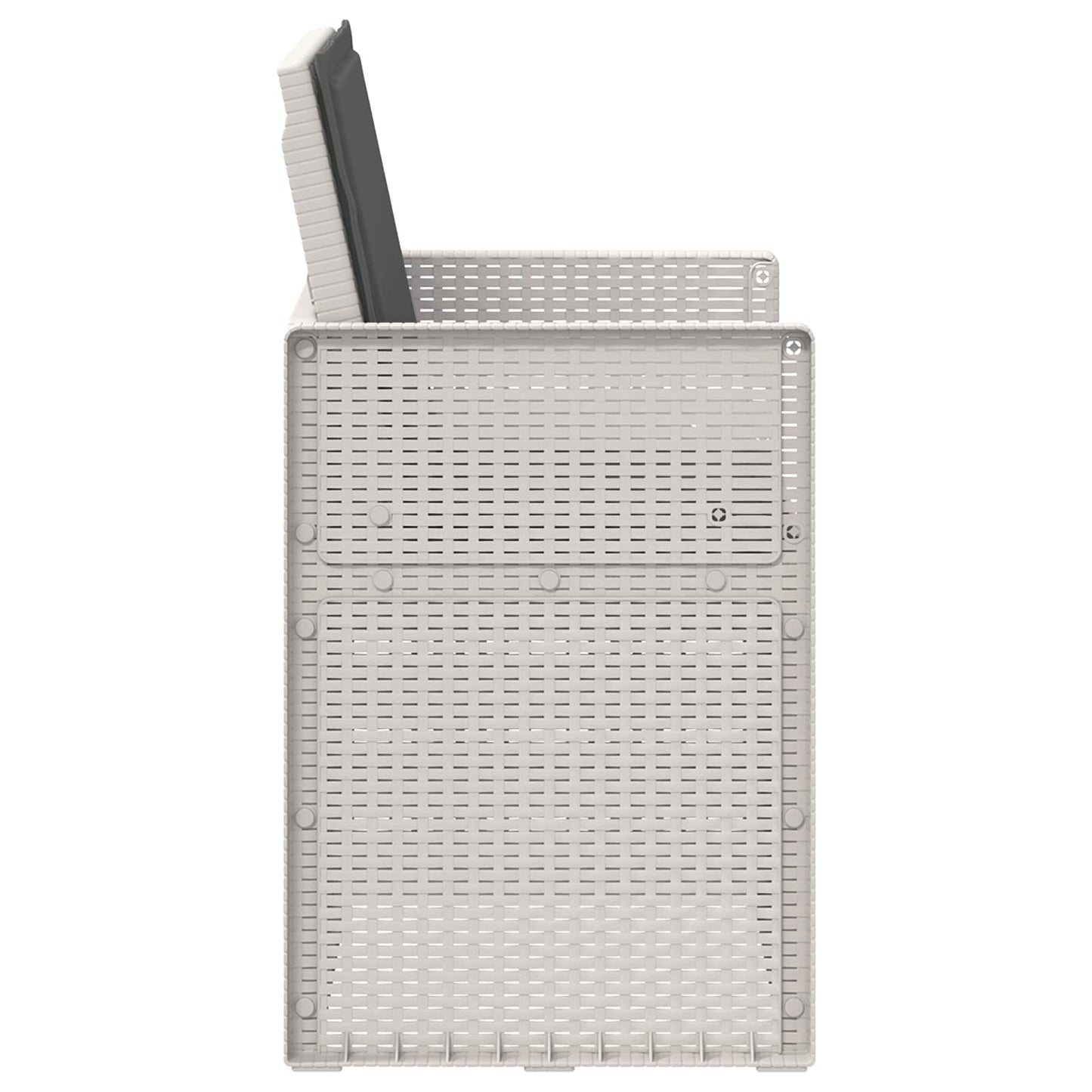 Sedie da pranzo da giardino 2 pcs Bianco e Antracite PP