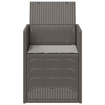 Sedie da pranzo da giardino 2 pcs Grigio Chiaro PP