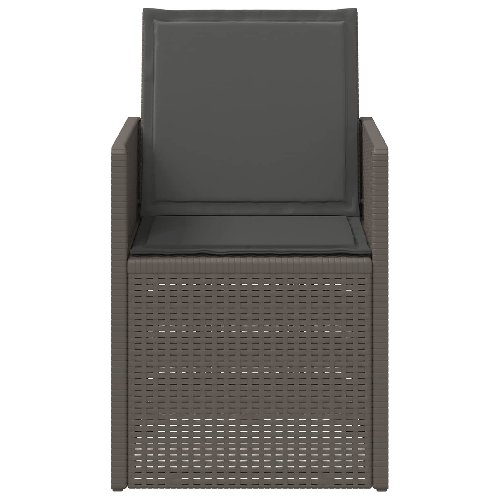 Sedie da pranzo da giardino 2 pcs Grigio chiaro e Antracite PP | homemem39