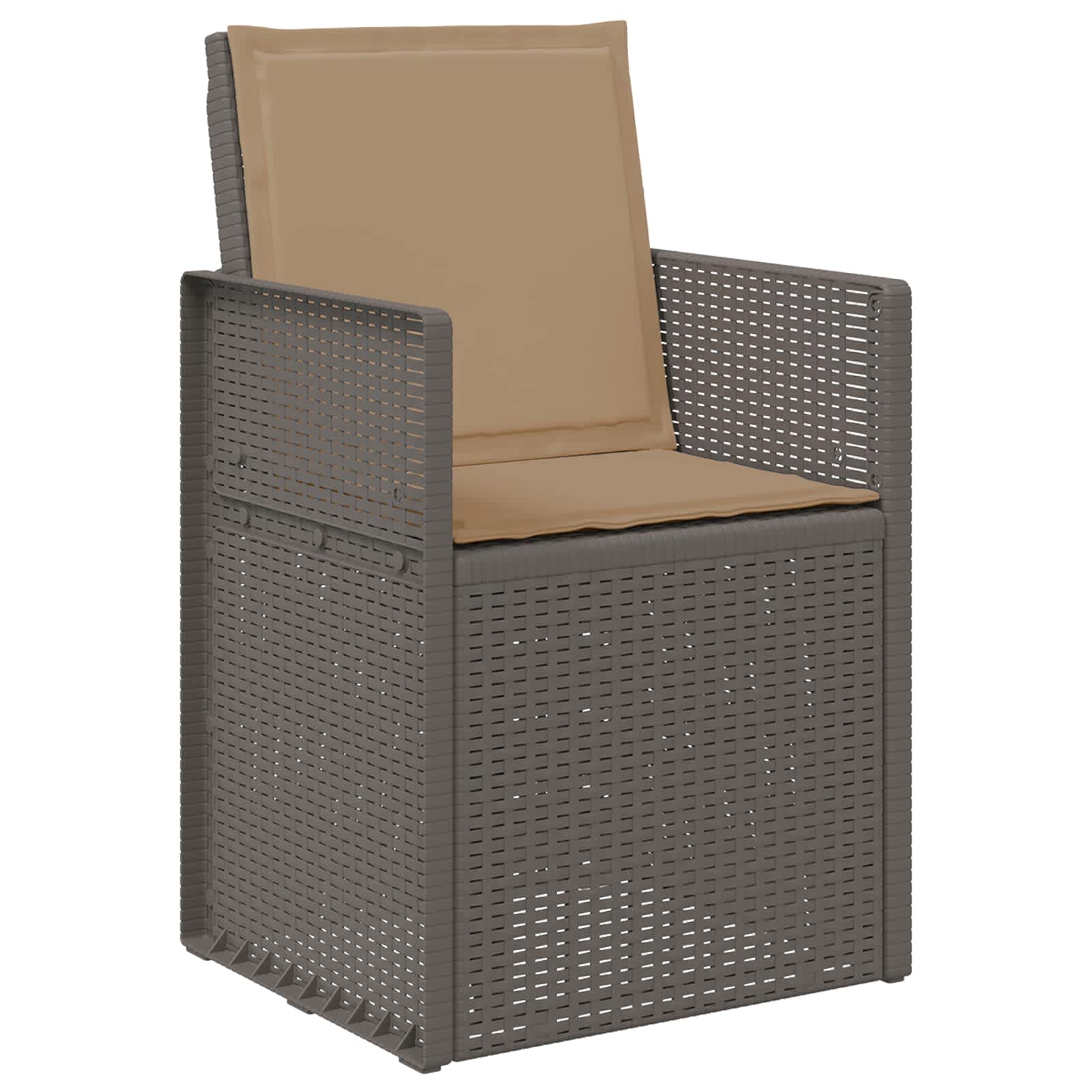 Sedie da pranzo da giardino 2 pcs Grigio chiaro e Tortora PP | homemem39
