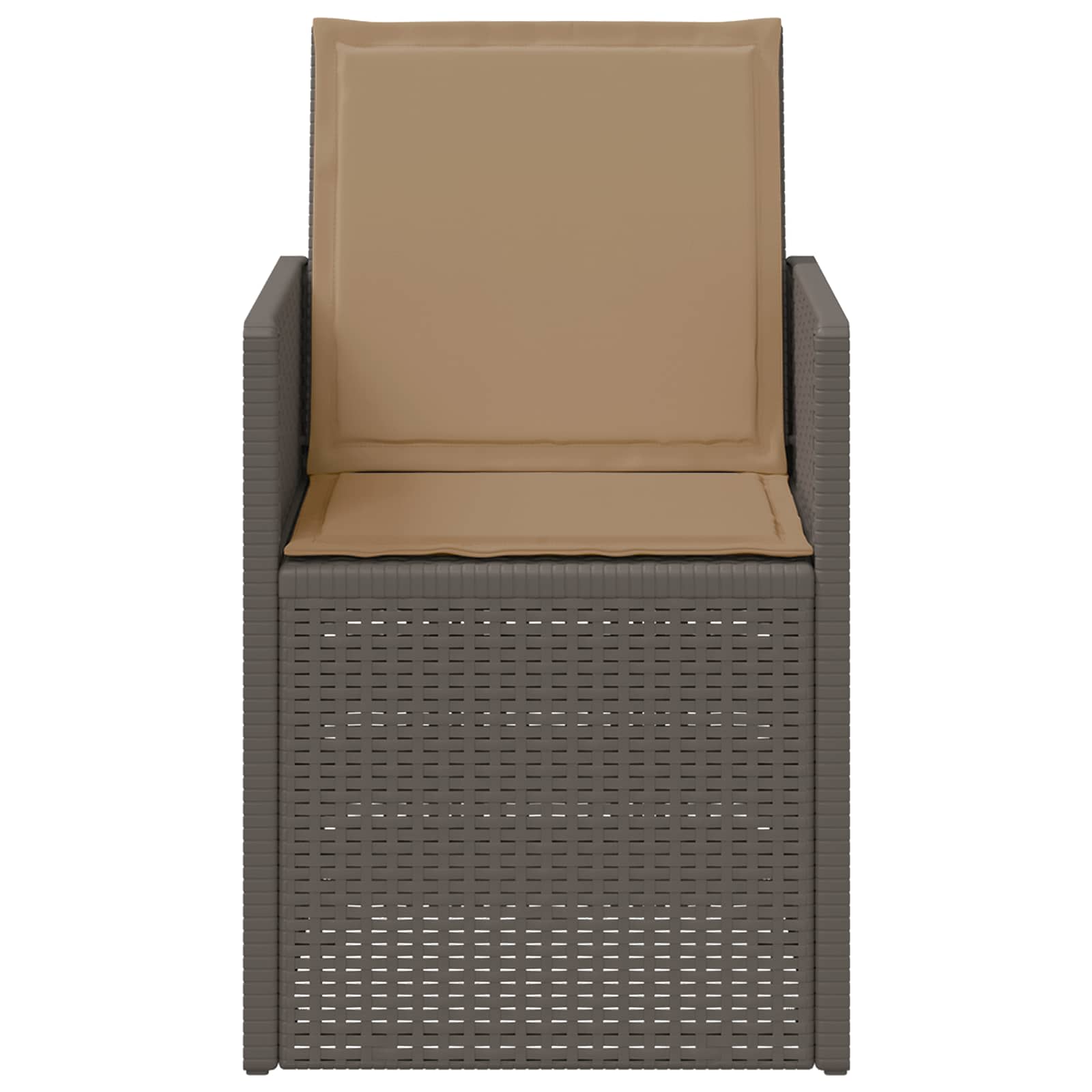 Sedie da pranzo da giardino 2 pcs Grigio chiaro e Tortora PP | homemem39