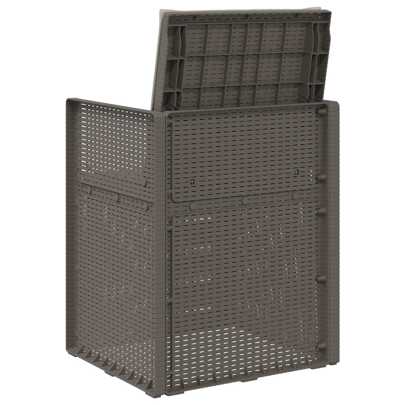 Sedie da pranzo da giardino 2 pcs Grigio Chiaro PP | homemem39