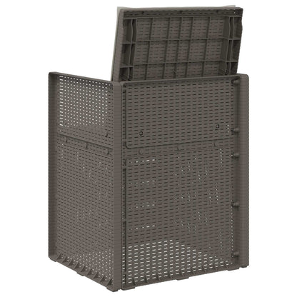 Sedie da pranzo da giardino 2 pcs Grigio Chiaro PP | homemem39