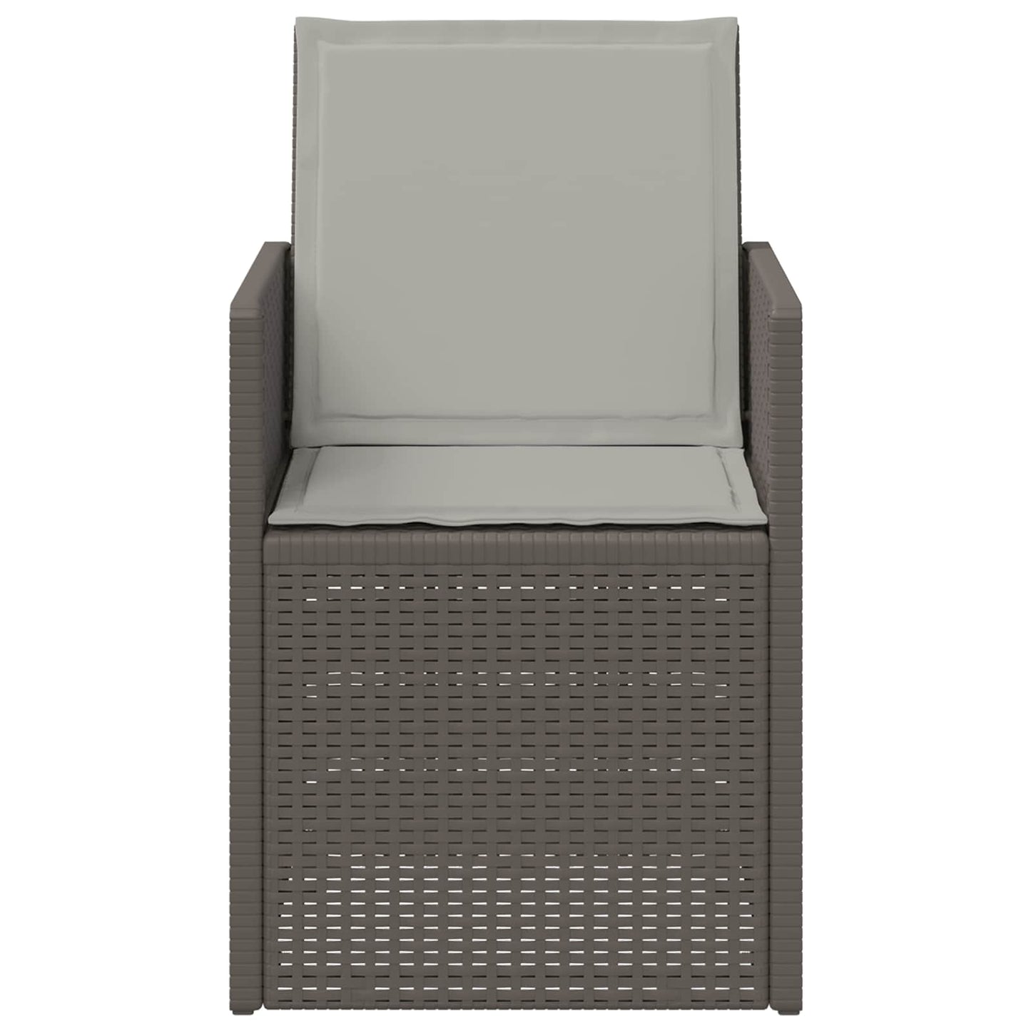 Sedie da pranzo da giardino 2 pcs Grigio Chiaro PP