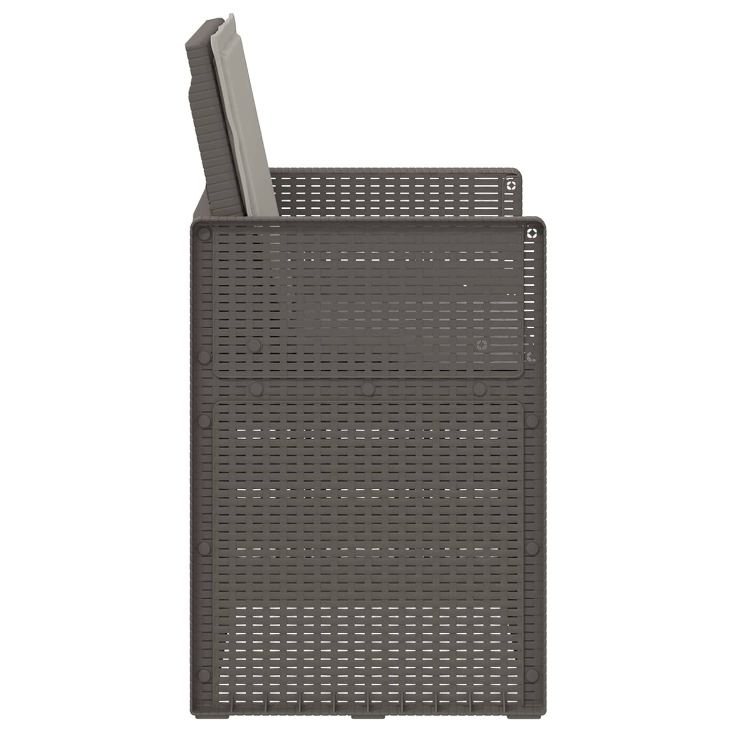 Sedie da pranzo da giardino 2 pcs Grigio Chiaro PP | homemem39