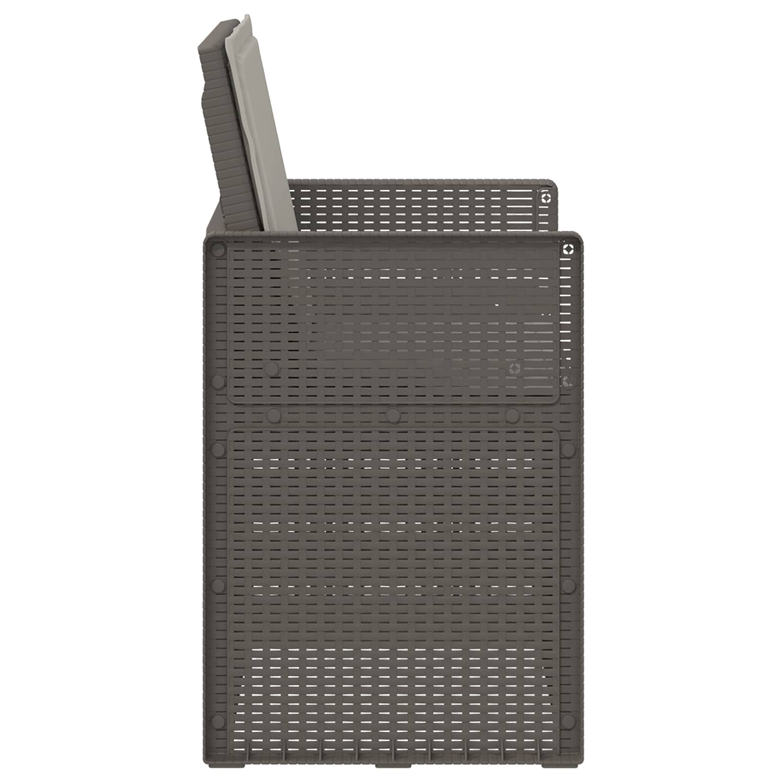 Sedie da pranzo da giardino 2 pcs Grigio Chiaro PP | homemem39