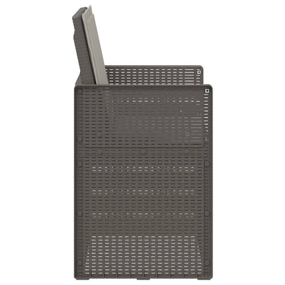 Sedie da pranzo da giardino 2 pcs Grigio Chiaro PP | homemem39
