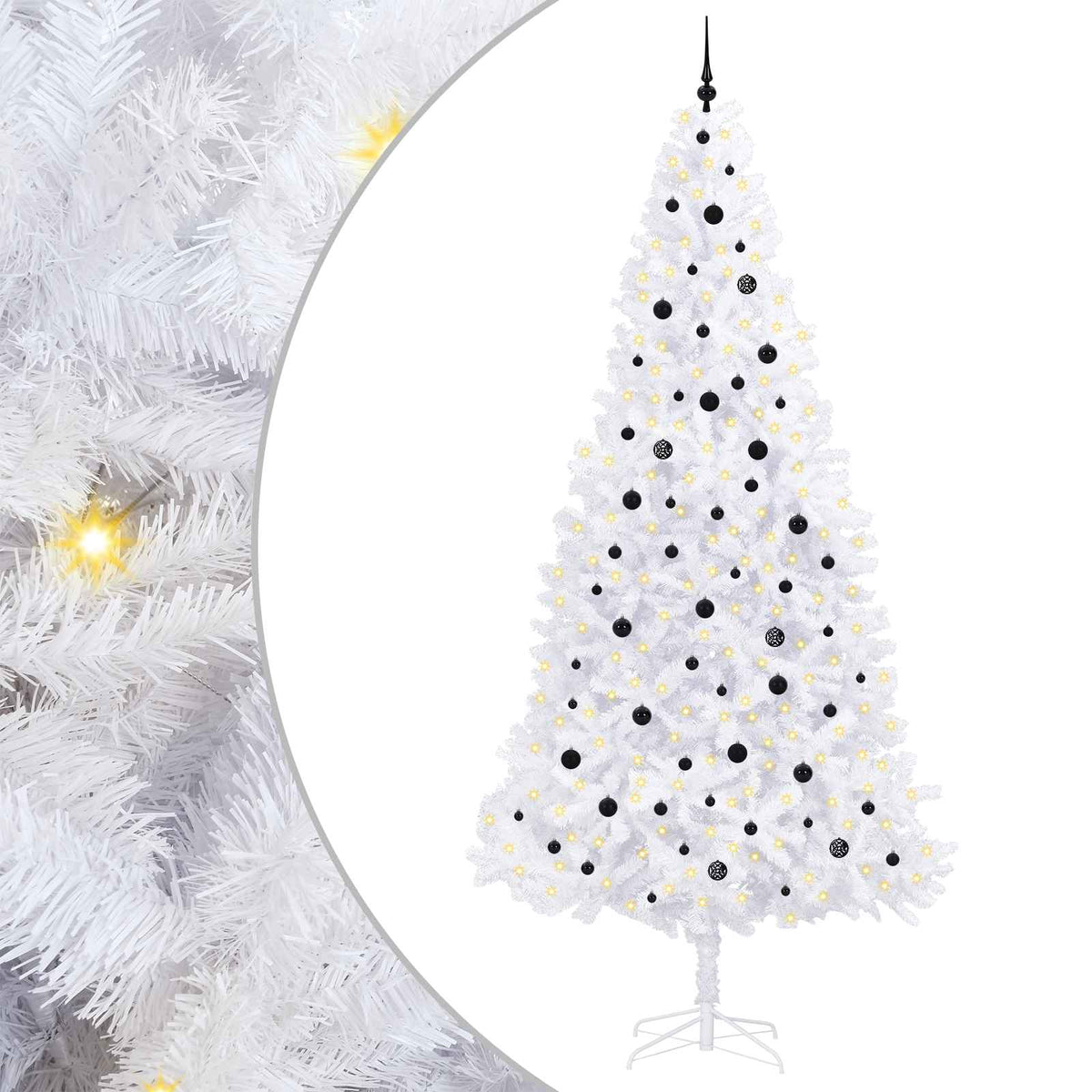 Albero di Natale artificiale Bianco 300 cm PVC e Acciaio | homemem39