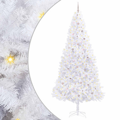 Albero di Natale artificiale Bianco 300 cm PVC e Acciaio