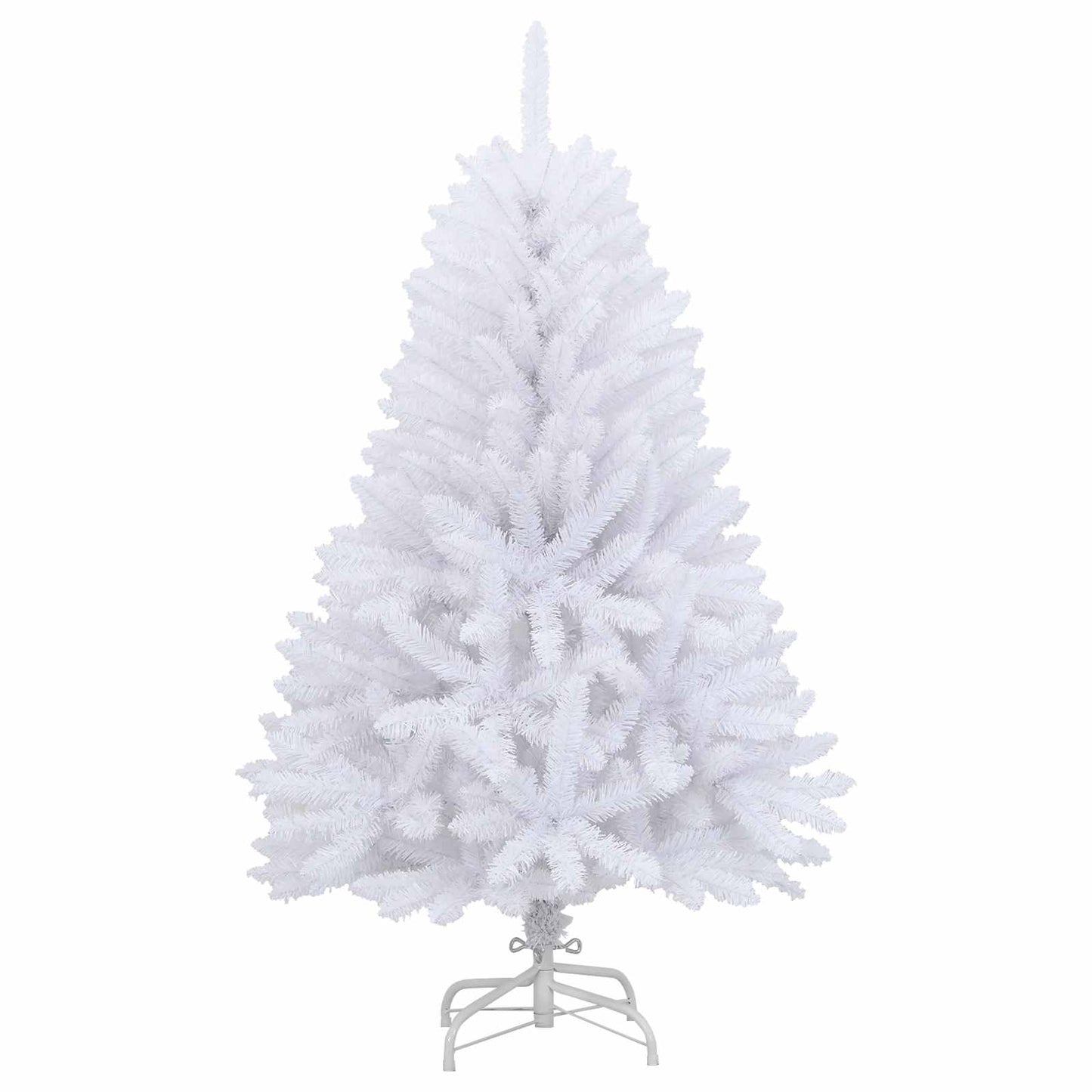 Albero di Natale Artificiale con Rami Pieghevoli Bianco 120 cm