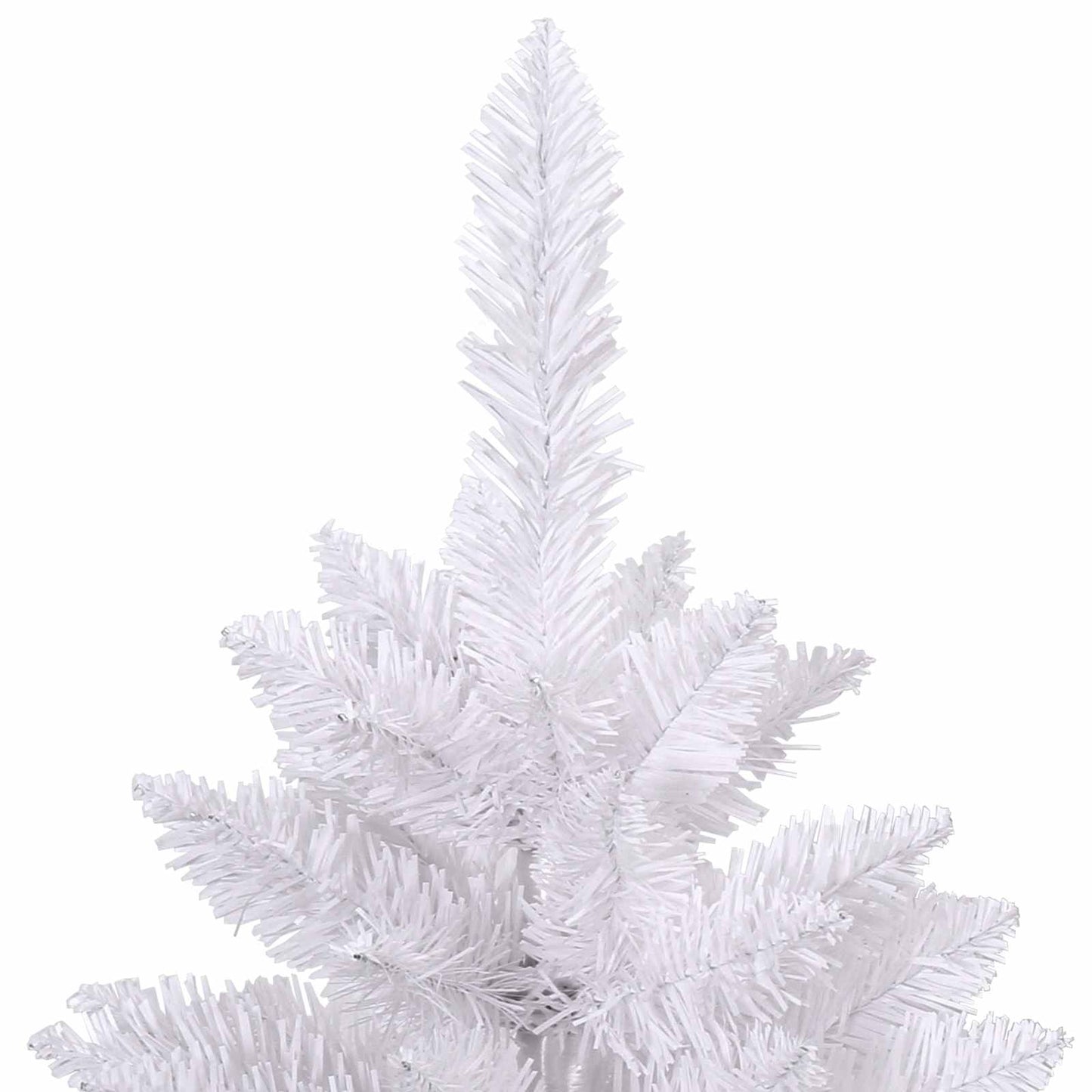 Albero di Natale Artificiale con Rami Pieghevoli Bianco 240 cm