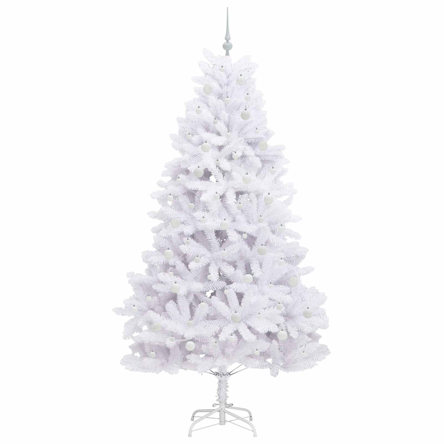 Albero di Natale Artificiale con Rami Pieghevoli Bianco 240 cm