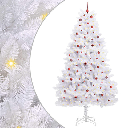 Albero di Natale Artificiale con Rami Pieghevoli Bianco 300 cm