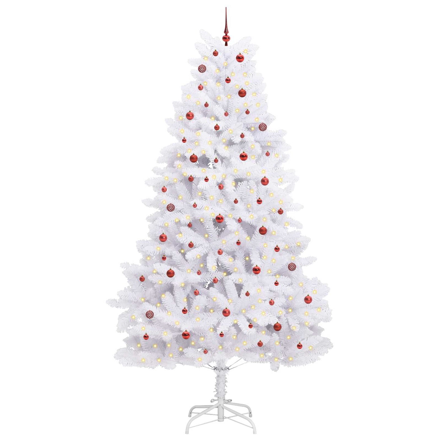 Albero di Natale Artificiale con Rami Pieghevoli Bianco 300 cm