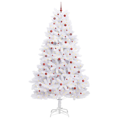 Albero di Natale Artificiale con Rami Pieghevoli Bianco 300 cm