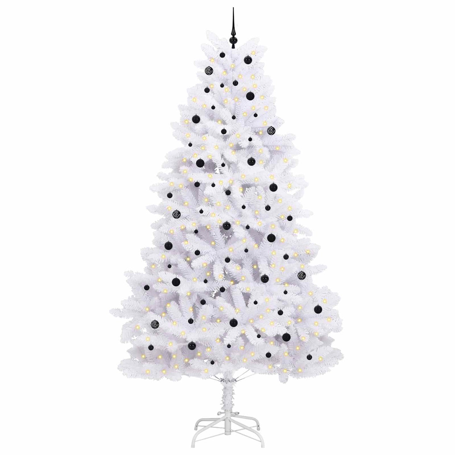 Albero di Natale Artificiale con Rami Pieghevoli Bianco 300 cm