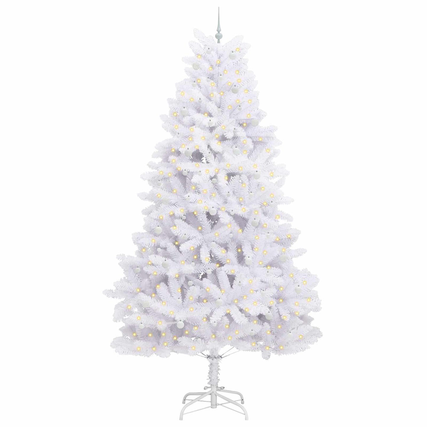 Albero di Natale Artificiale con Rami Pieghevoli Bianco 300 cm