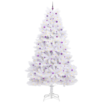 Albero di Natale Artificiale con Rami Pieghevoli Bianco 300 cm