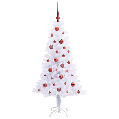 Albero di Natale artificiale Bianco 150 cm PVC e Acciaio