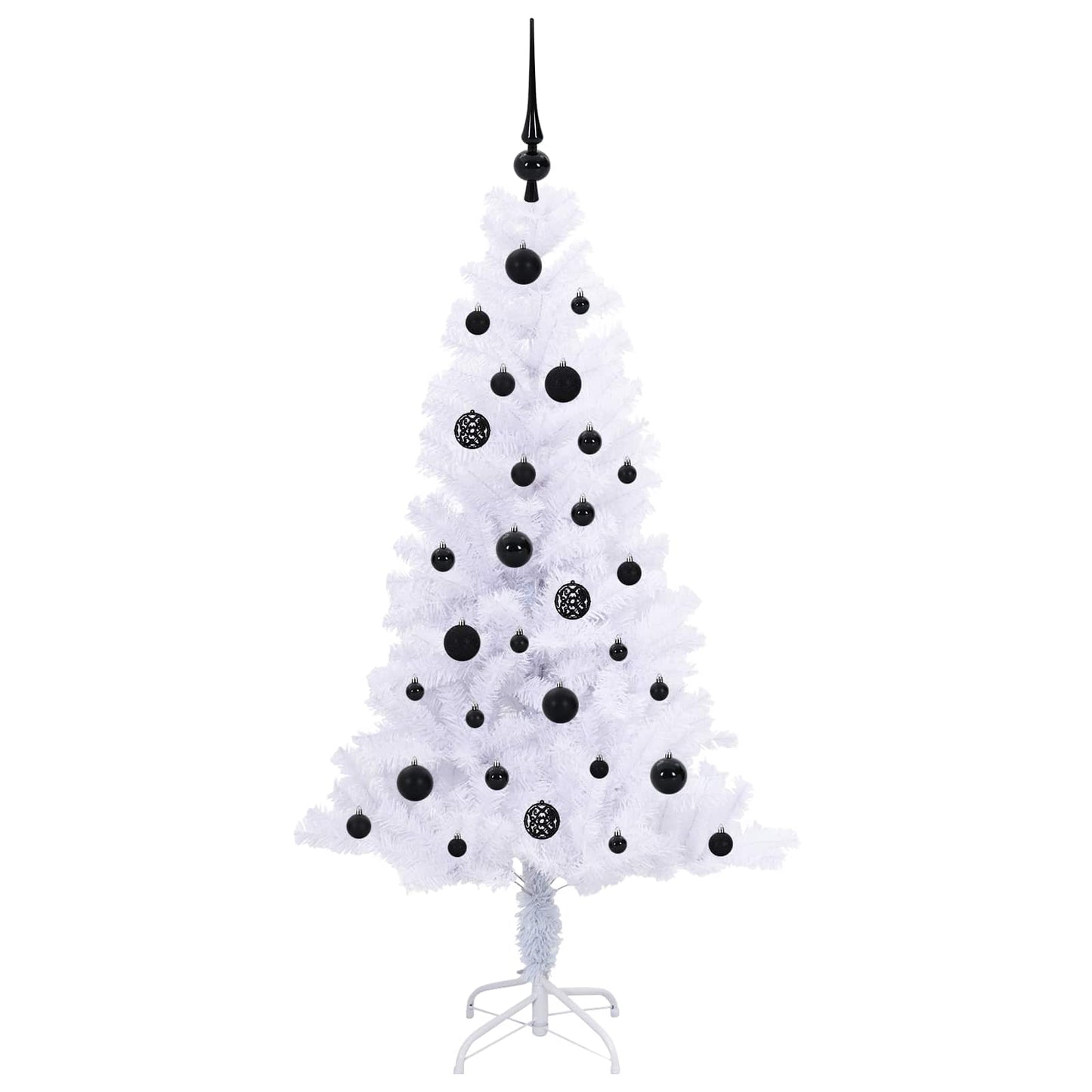 Albero di Natale artificiale Bianco 150 cm PVC e Acciaio