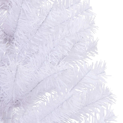 Albero di Natale artificiale Bianco 150 cm PVC e Acciaio