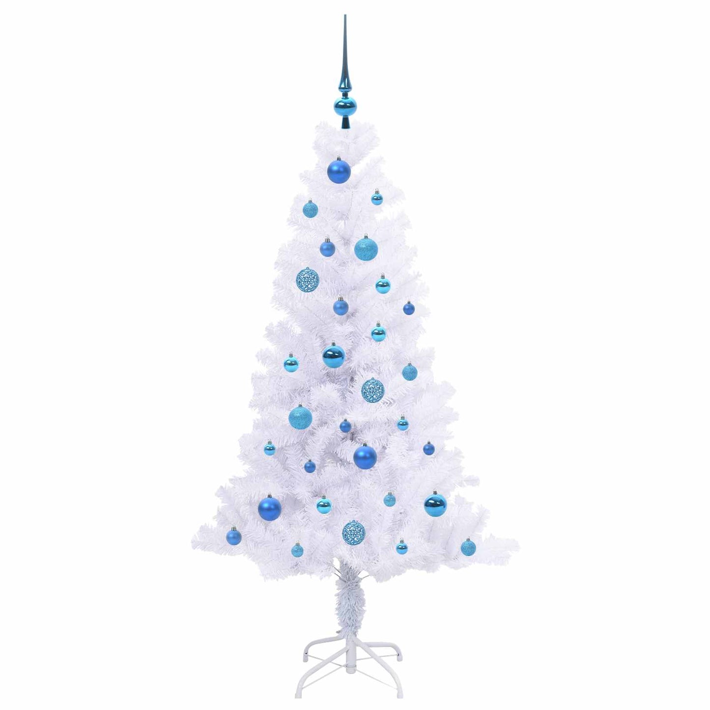 Albero di Natale artificiale Bianco 150 cm PVC e Acciaio | homemem39