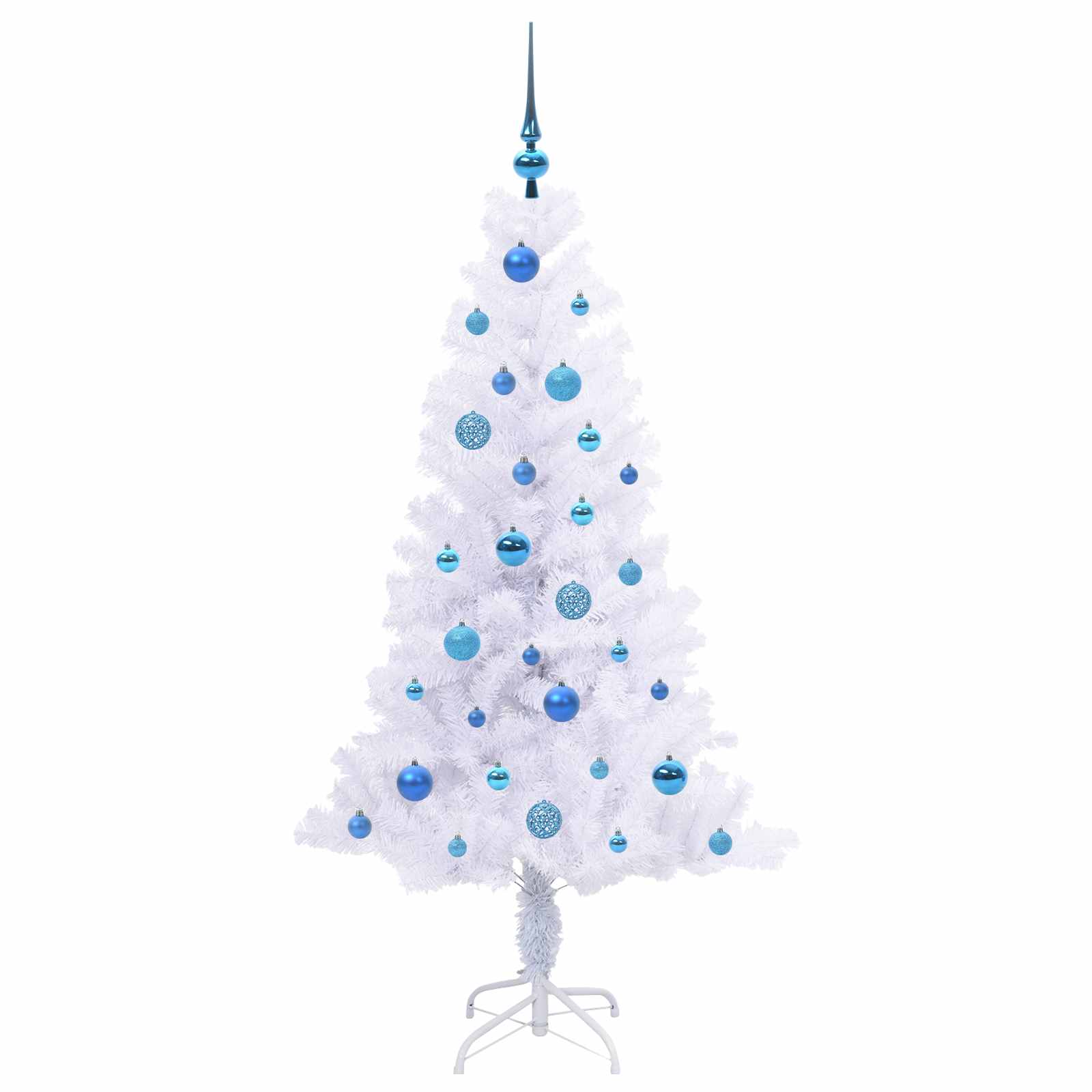 Albero di Natale artificiale Bianco 150 cm PVC e Acciaio | homemem39