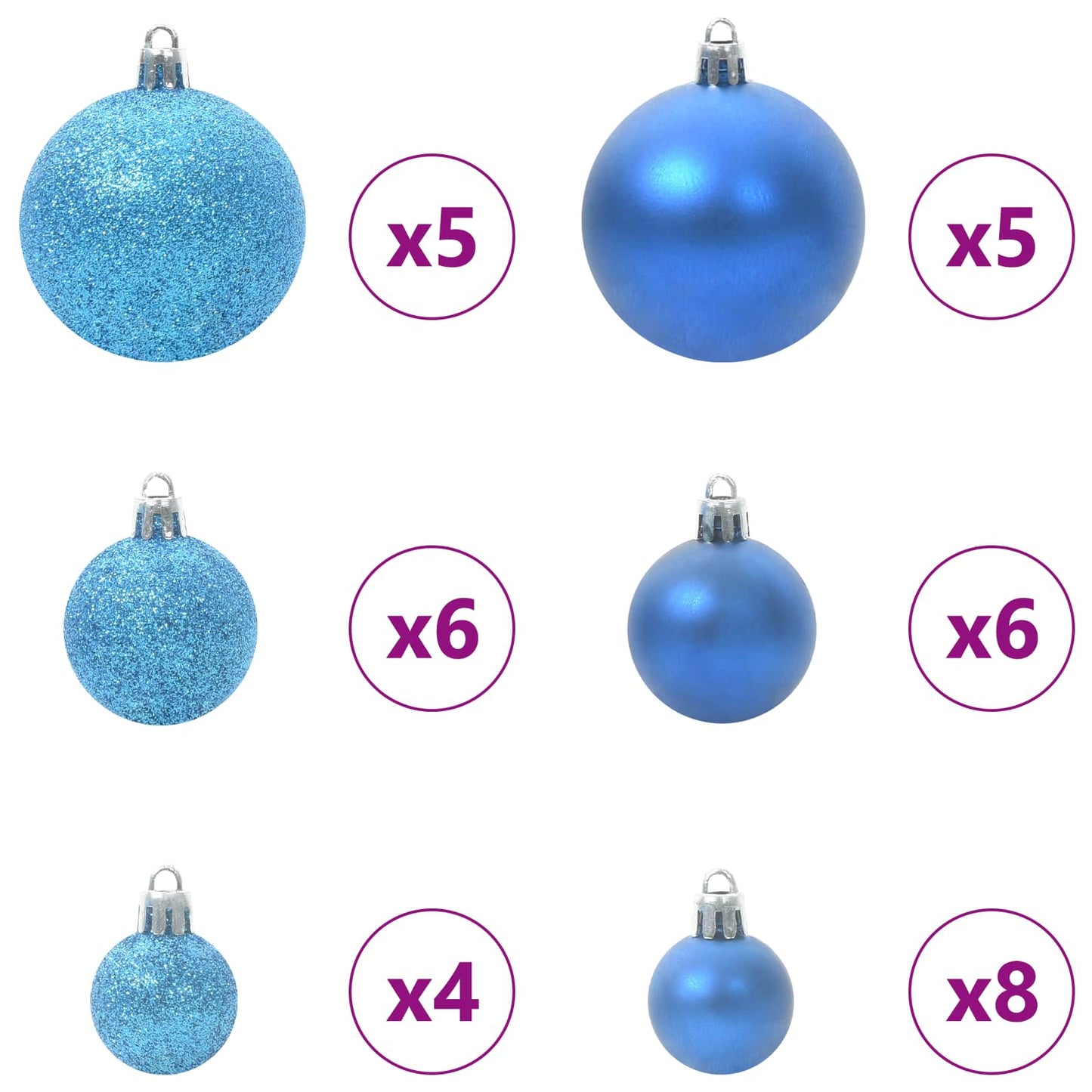 Albero di Natale artificiale Bianco 150 cm PVC e Acciaio | homemem39
