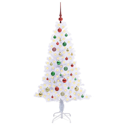 Albero di Natale artificiale Bianco 150 cm PVC e Acciaio | homemem39