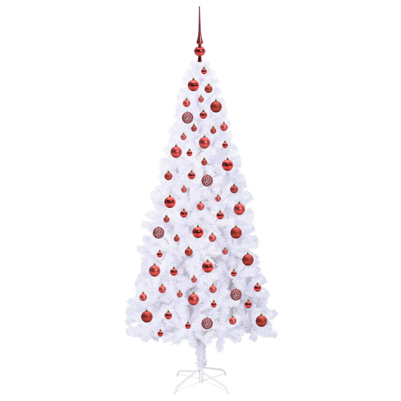 Albero di Natale artificiale Bianco 180 cm PVC e Acciaio | homemem39