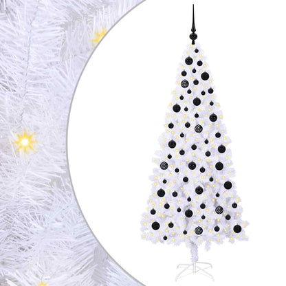 Albero di Natale artificiale Bianco 180 cm PVC e Acciaio | homemem39