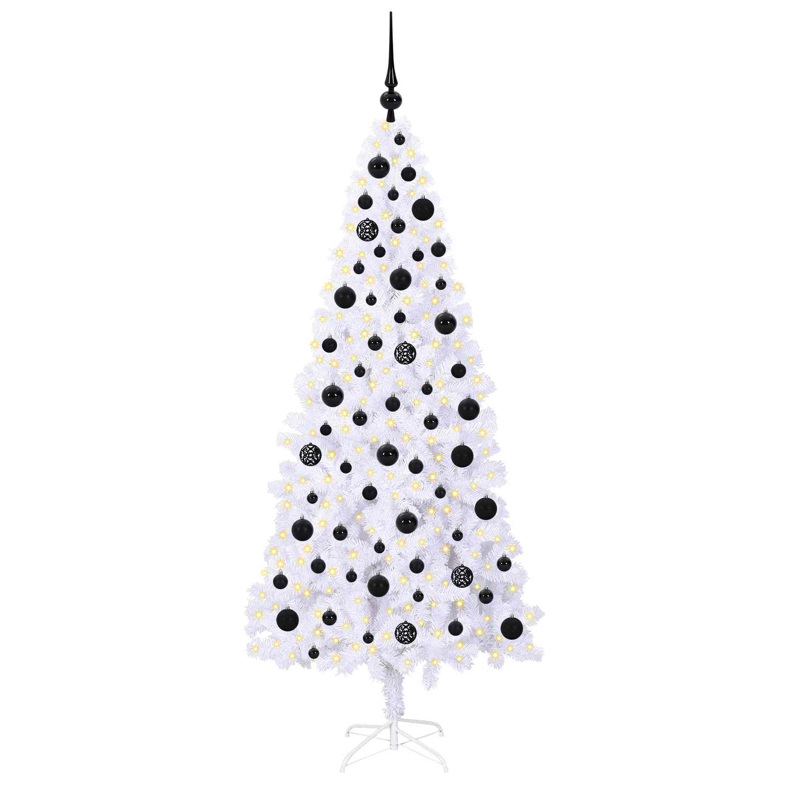Albero di Natale artificiale Bianco 180 cm PVC e Acciaio | homemem39