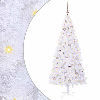 Albero di Natale artificiale Bianco 180 cm PVC e Acciaio | homemem39