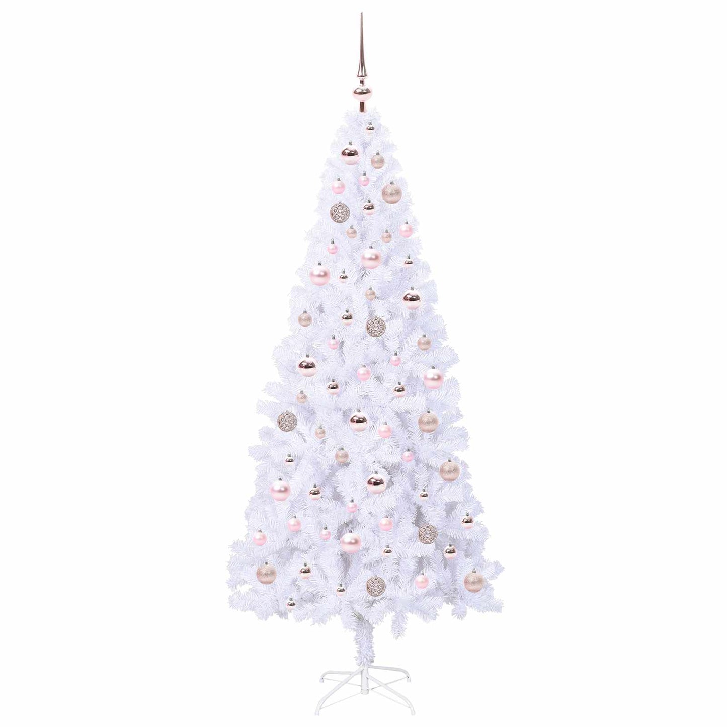 Albero di Natale artificiale Bianco 180 cm PVC e Acciaio | homemem39