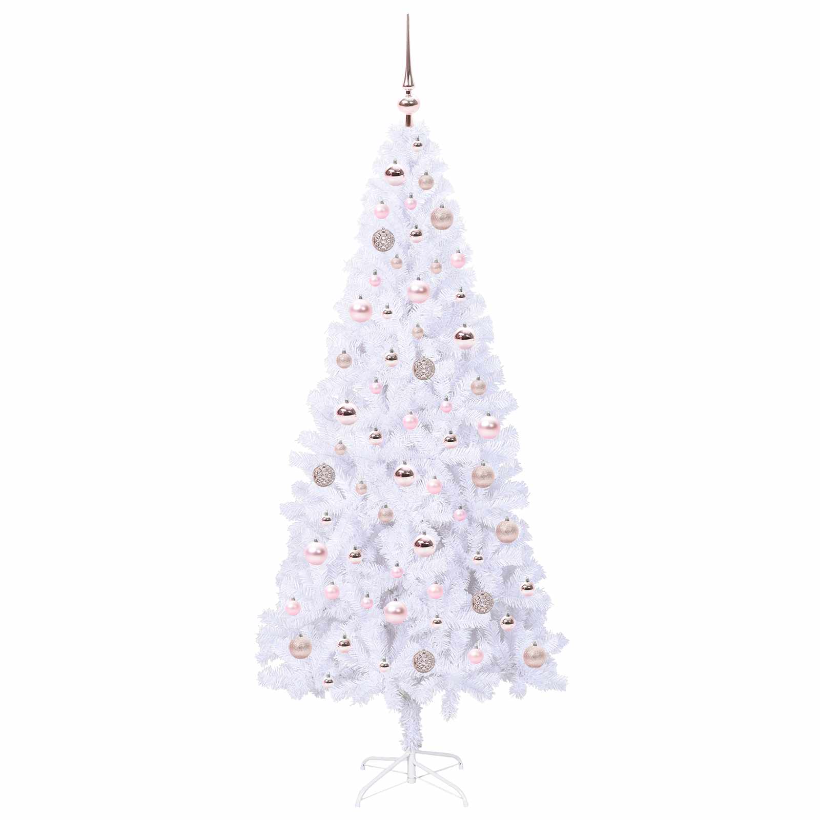Albero di Natale artificiale Bianco 180 cm PVC e Acciaio | homemem39
