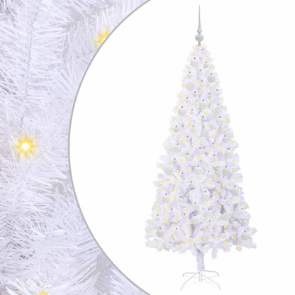 Albero di Natale artificiale Bianco 180 cm PVC e Acciaio | homemem39