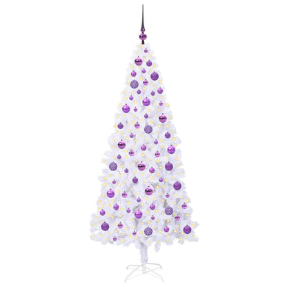 Albero di Natale artificiale Bianco 180 cm PVC e Acciaio | homemem39