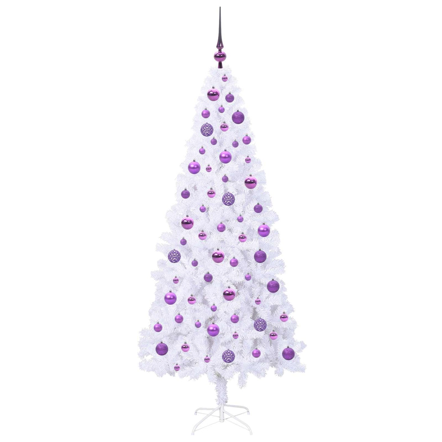 Albero di Natale artificiale Bianco 180 cm PVC e Acciaio | homemem39