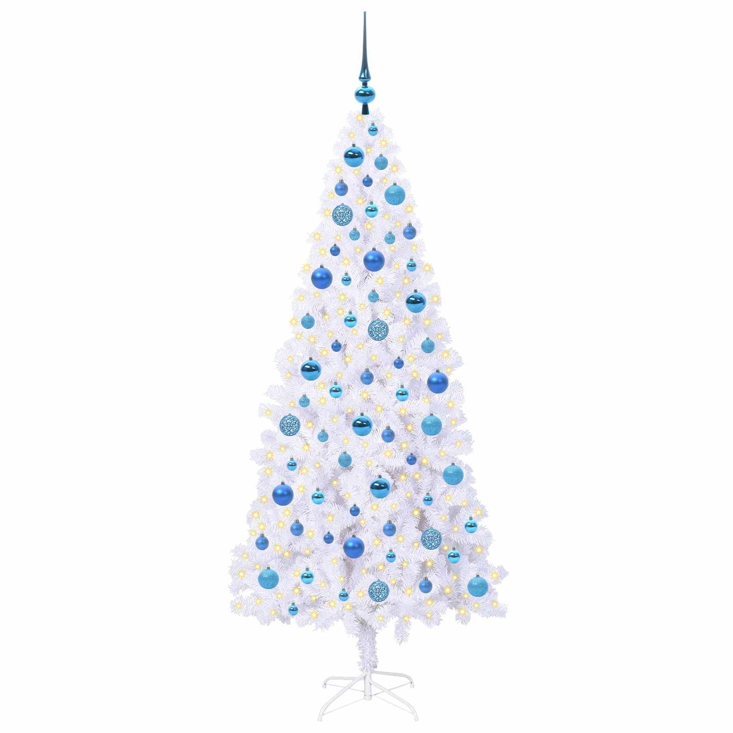 Albero di Natale artificiale Bianco 180 cm PVC e Acciaio | homemem39